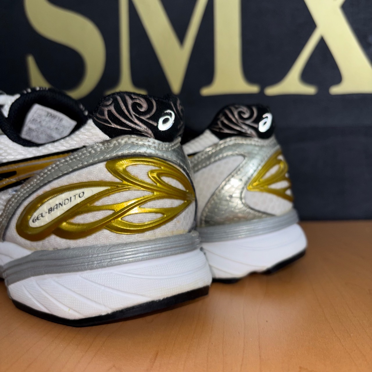 Asics Gel-Bandito blanco, dorado y plateado · Foto 5