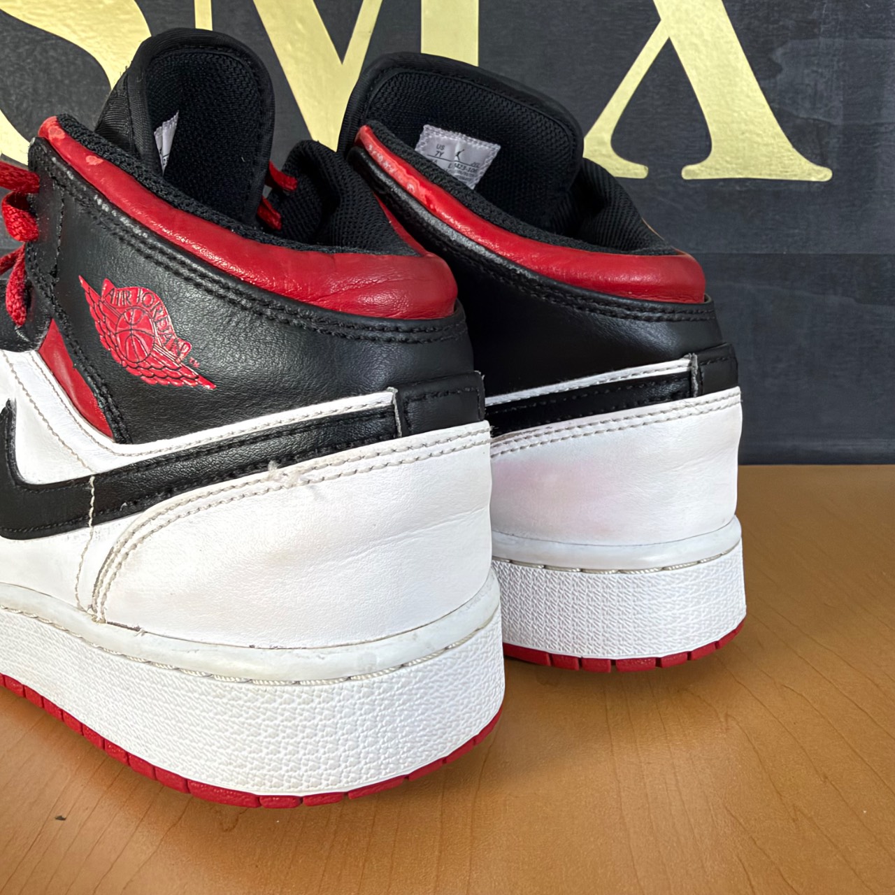 Air Jordan 1 Mid White/Gym Red/Black · Foto 5