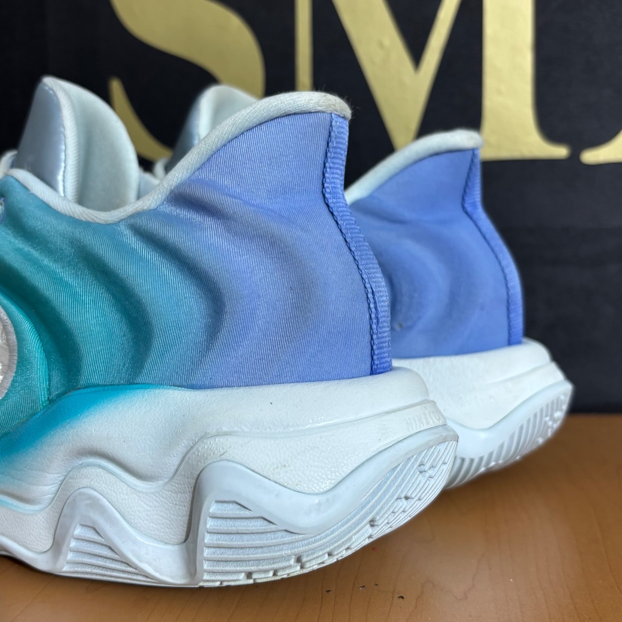 Nike Zoom Freak 4 Turquesa y azul degradado · Foto 4