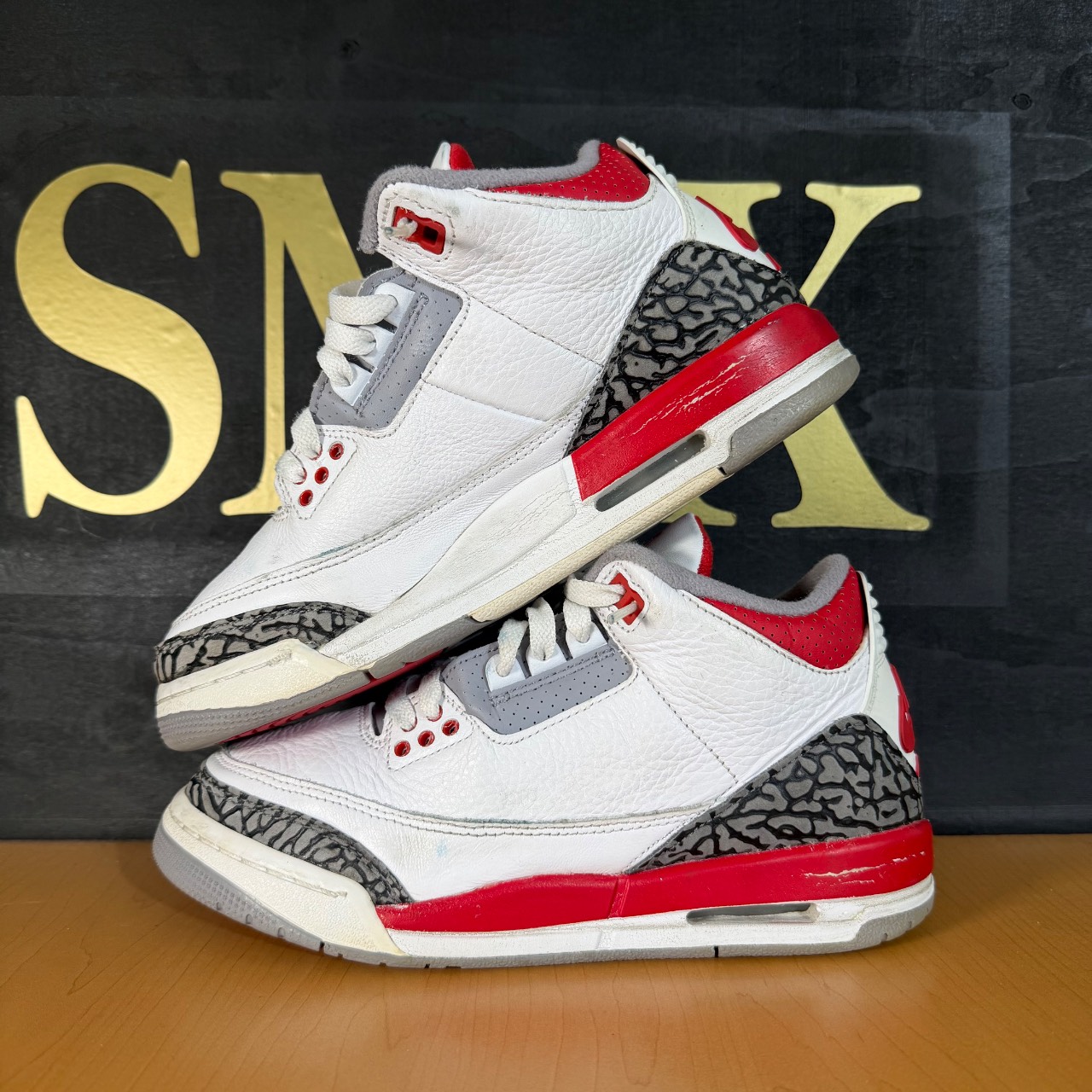 Air Jordan 3 White/Fire Red · Foto 3