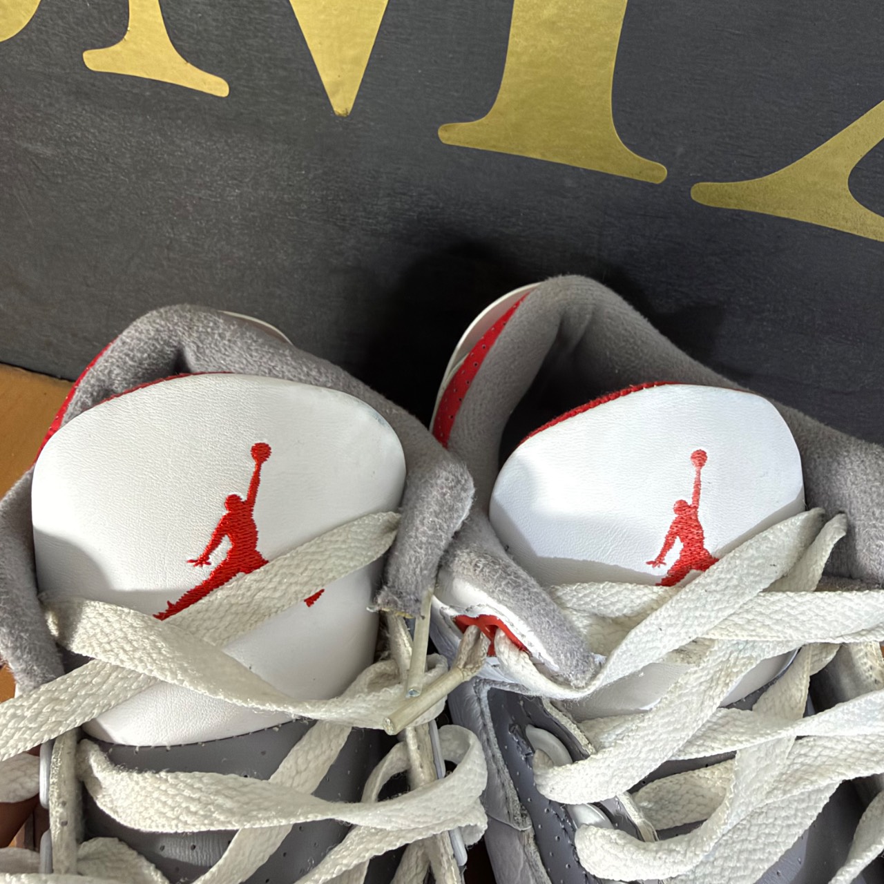 Air Jordan 3 White/Fire Red · Foto 4