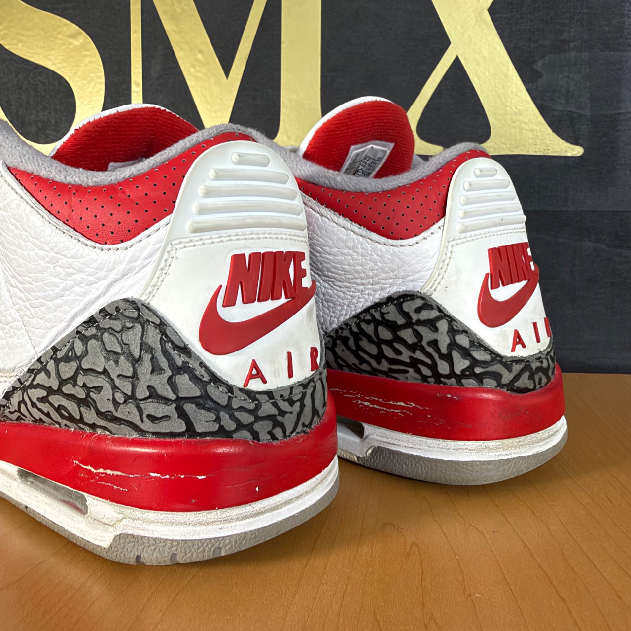 Air Jordan 3 White/Fire Red · Foto 5