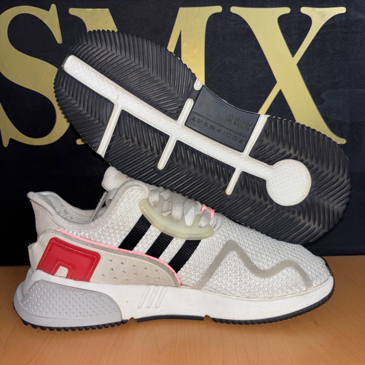adidas EQT Cushion ADV Running White/Core Black/Light Scarlet · Foto 2