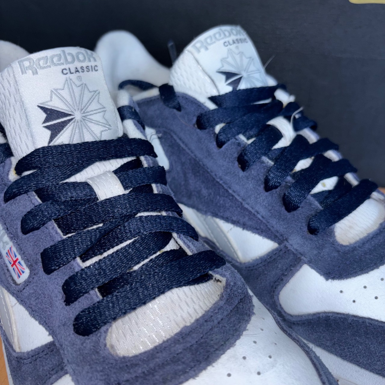 Reebok Classic Leather gris oscuro, blanco y gris claro · Foto 4