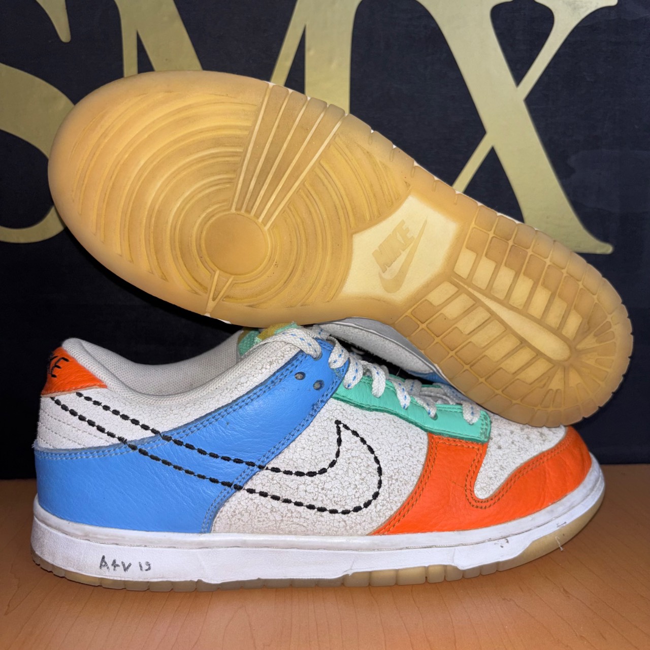 Nike Dunk Low SP White/Blue/Orange/Mint · Foto 1