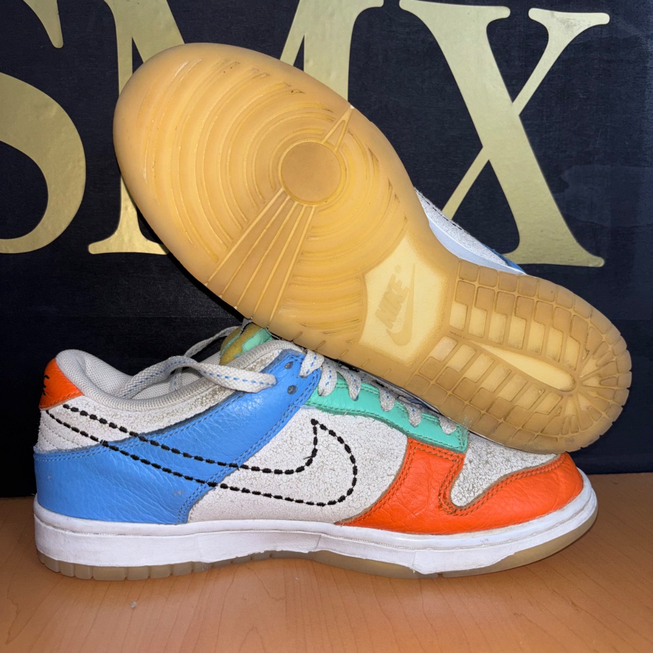 Nike Dunk Low SP White/Blue/Orange/Mint · Foto 2
