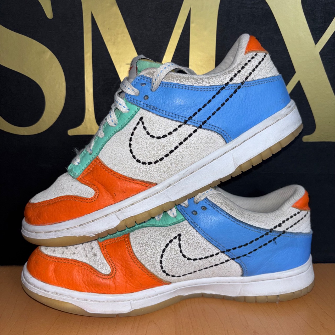 Nike Dunk Low SP White/Blue/Orange/Mint · Foto 4