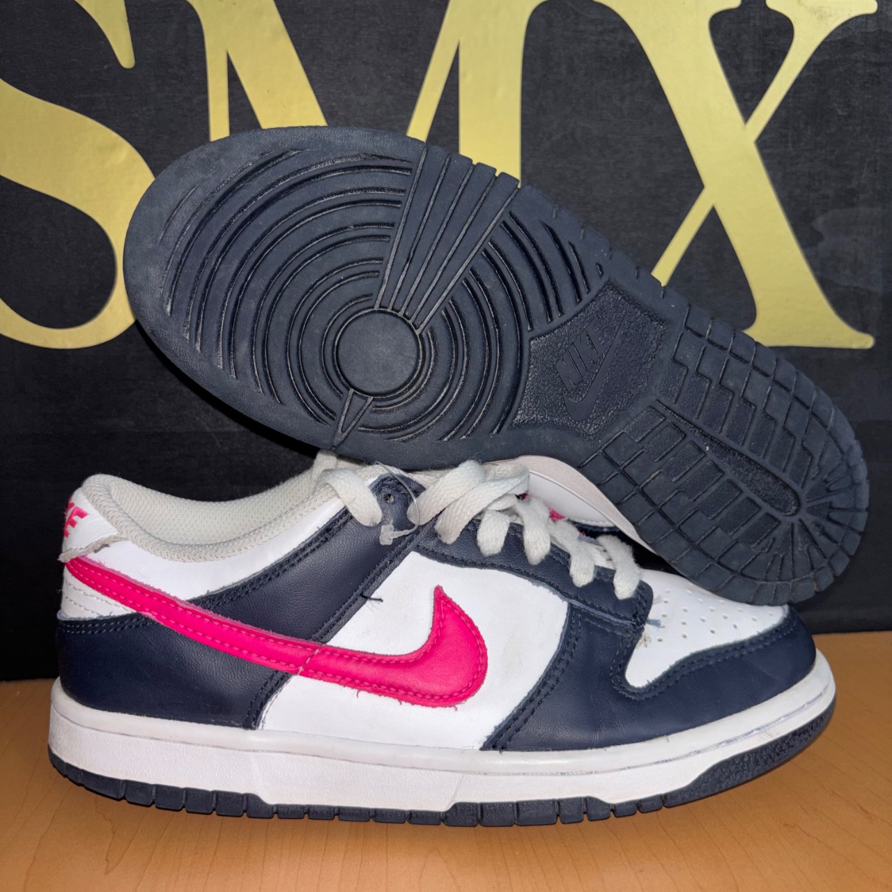 Nike Dunk Low Obsidiana oscuro/Blanco/Rosa feroz · Foto 1