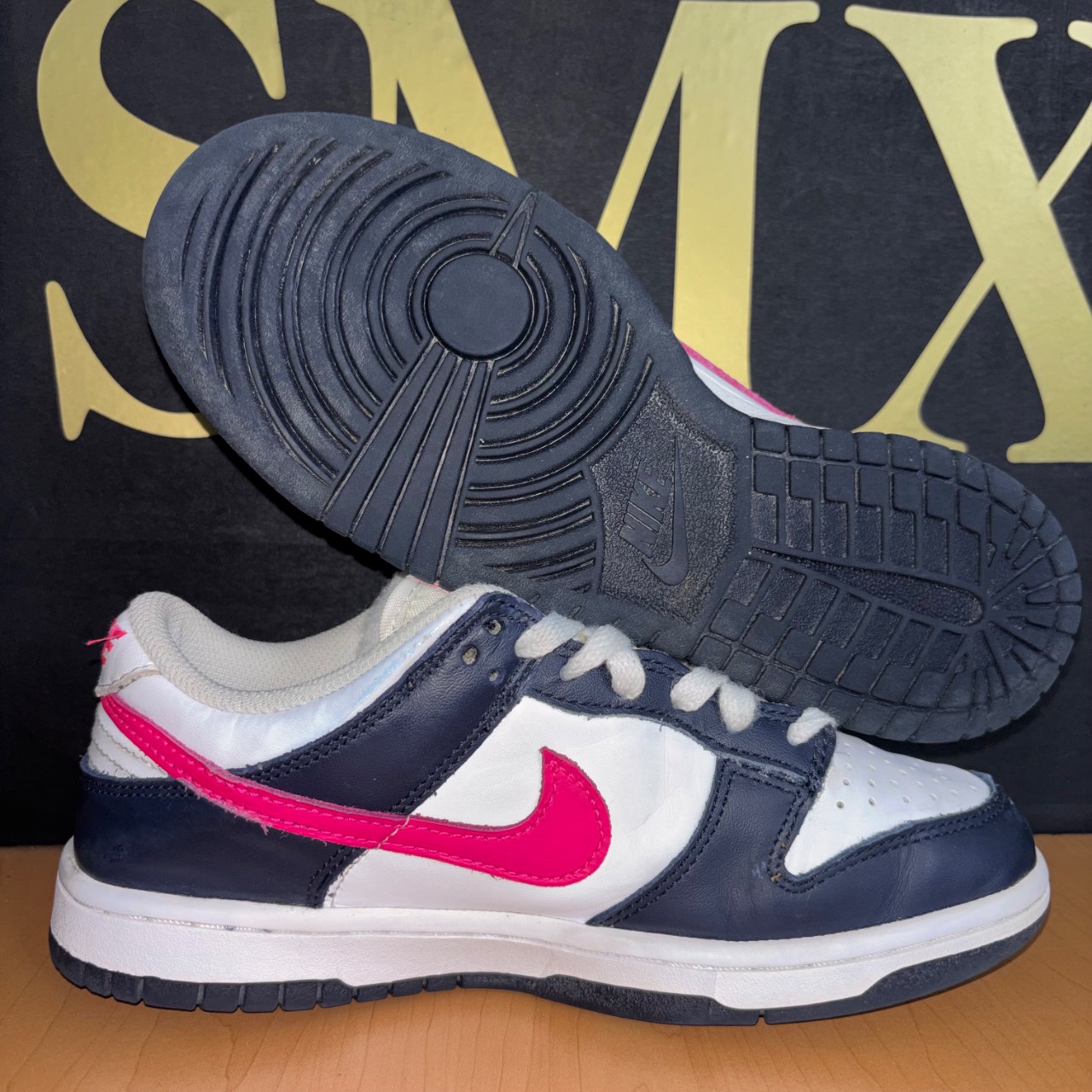 Nike Dunk Low Obsidiana oscuro/Blanco/Rosa feroz · Foto 2