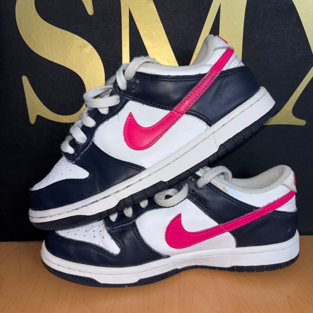 Nike Dunk Low Obsidiana oscuro/Blanco/Rosa feroz · Foto 5