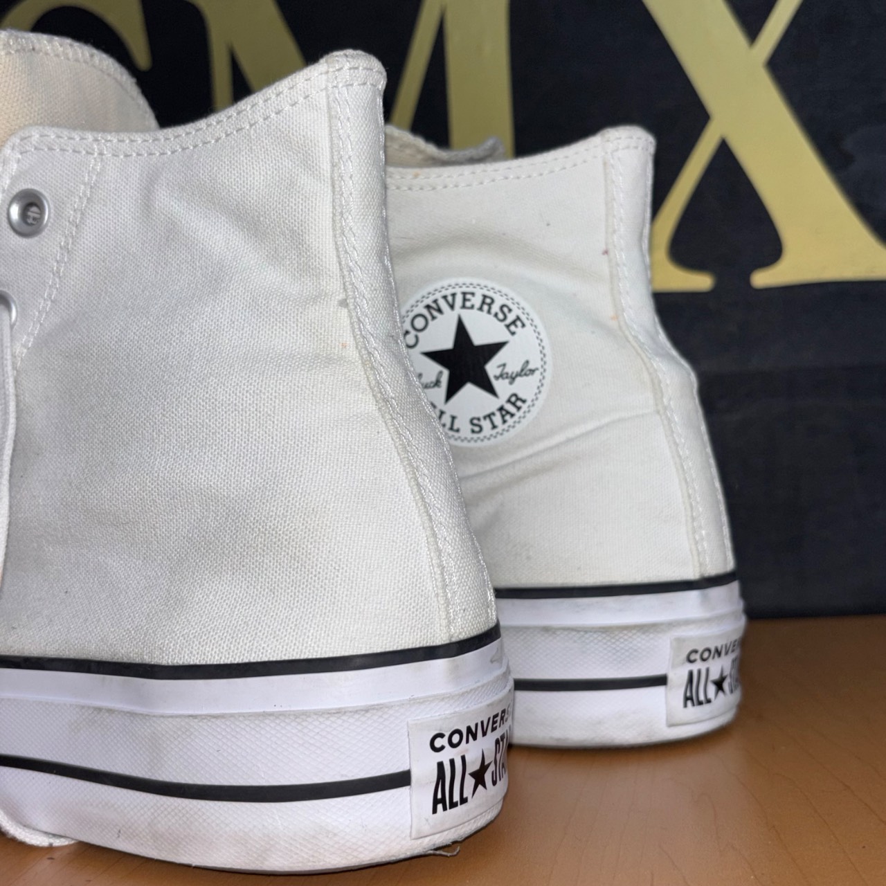 Converse Chuck Taylor All Star High Blanco con detalles negros · Foto 4