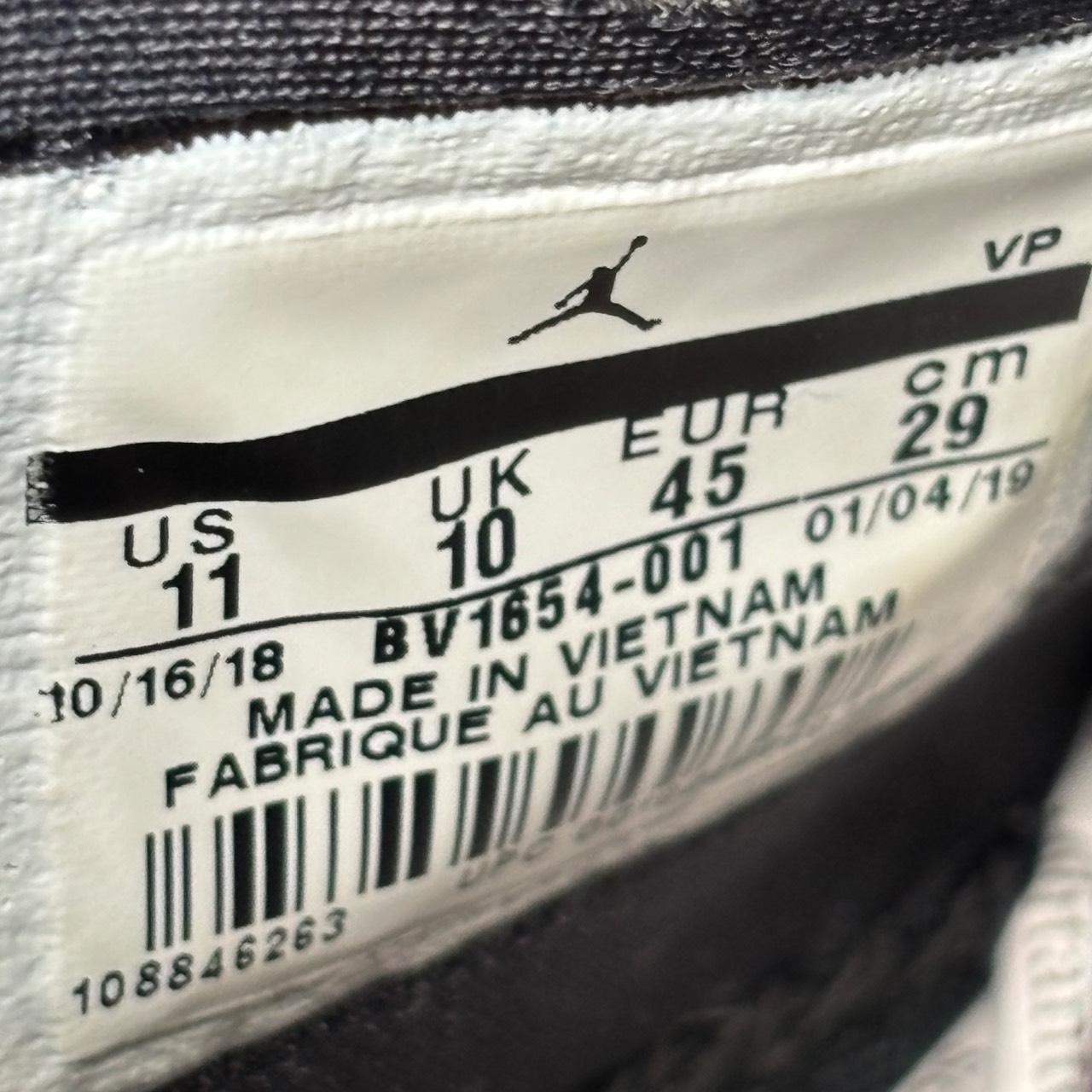 Jordan Proto-React Negro/Blanco · Foto 6