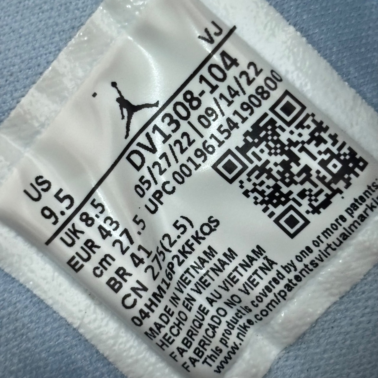 Air Jordan 1 Mid White/Black/Light Blue · Foto 6