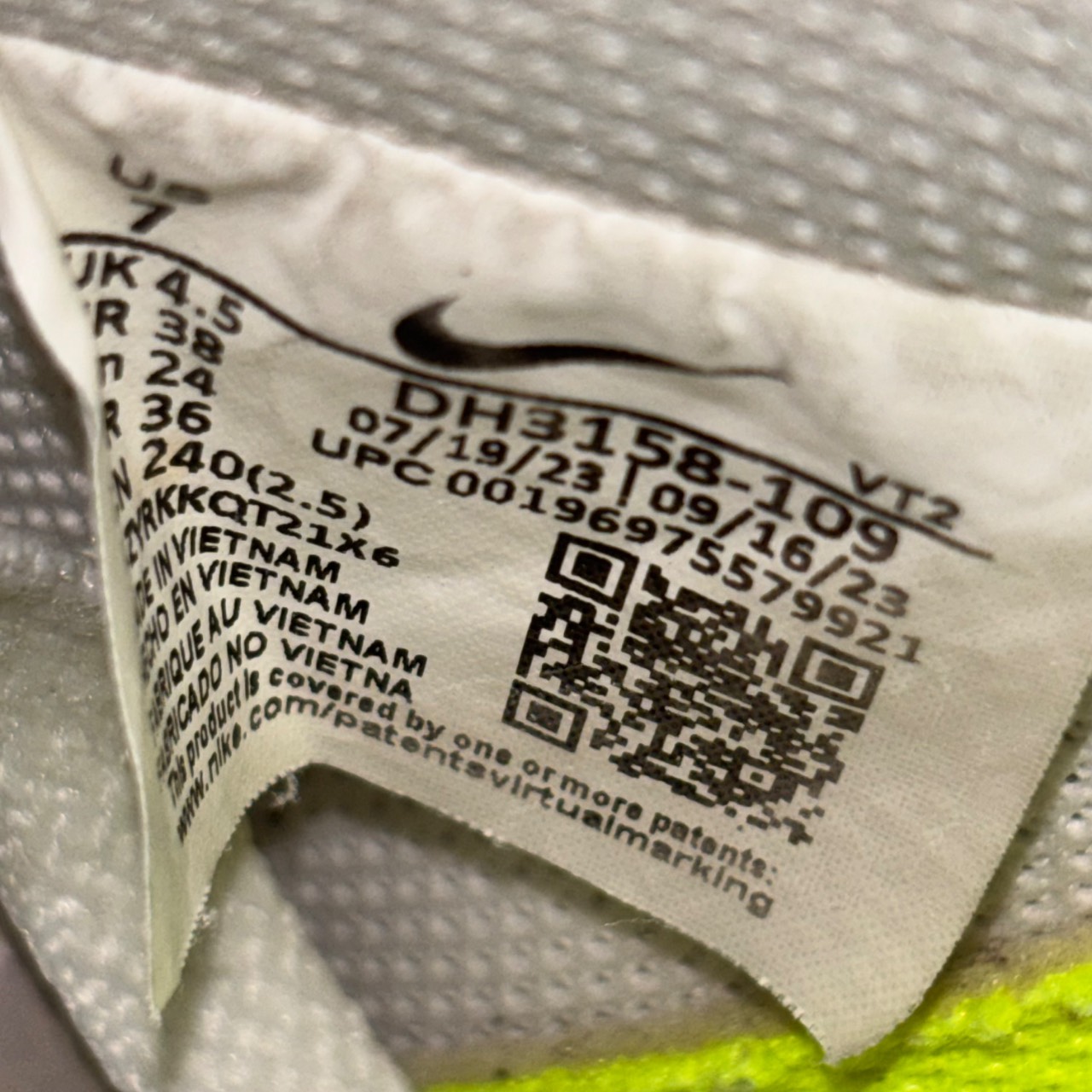 Nike Court Vision Low Next Nature Sail/Black/Vivid Green/White Onyx · Foto 6