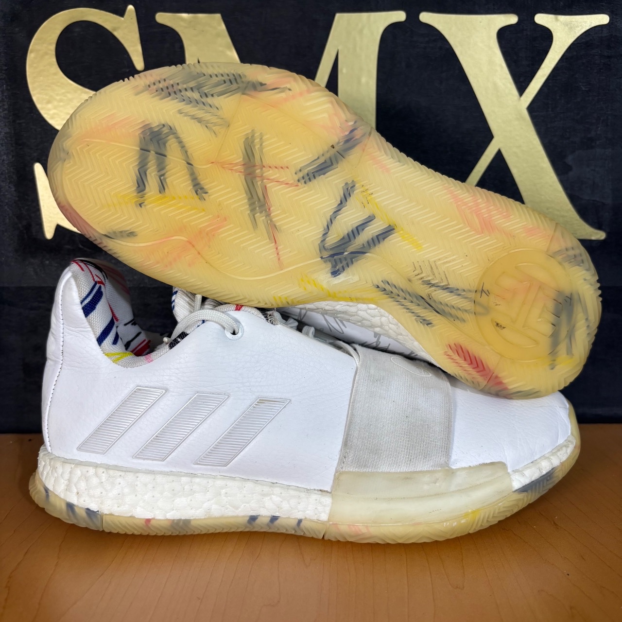 Adidas Harden Vol. 3 Blanco Multicolor · Foto 1