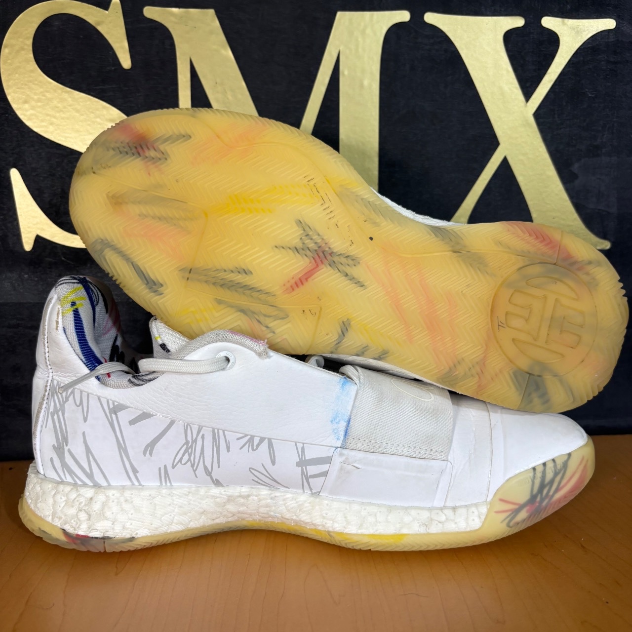 Adidas Harden Vol. 3 Blanco Multicolor · Foto 2