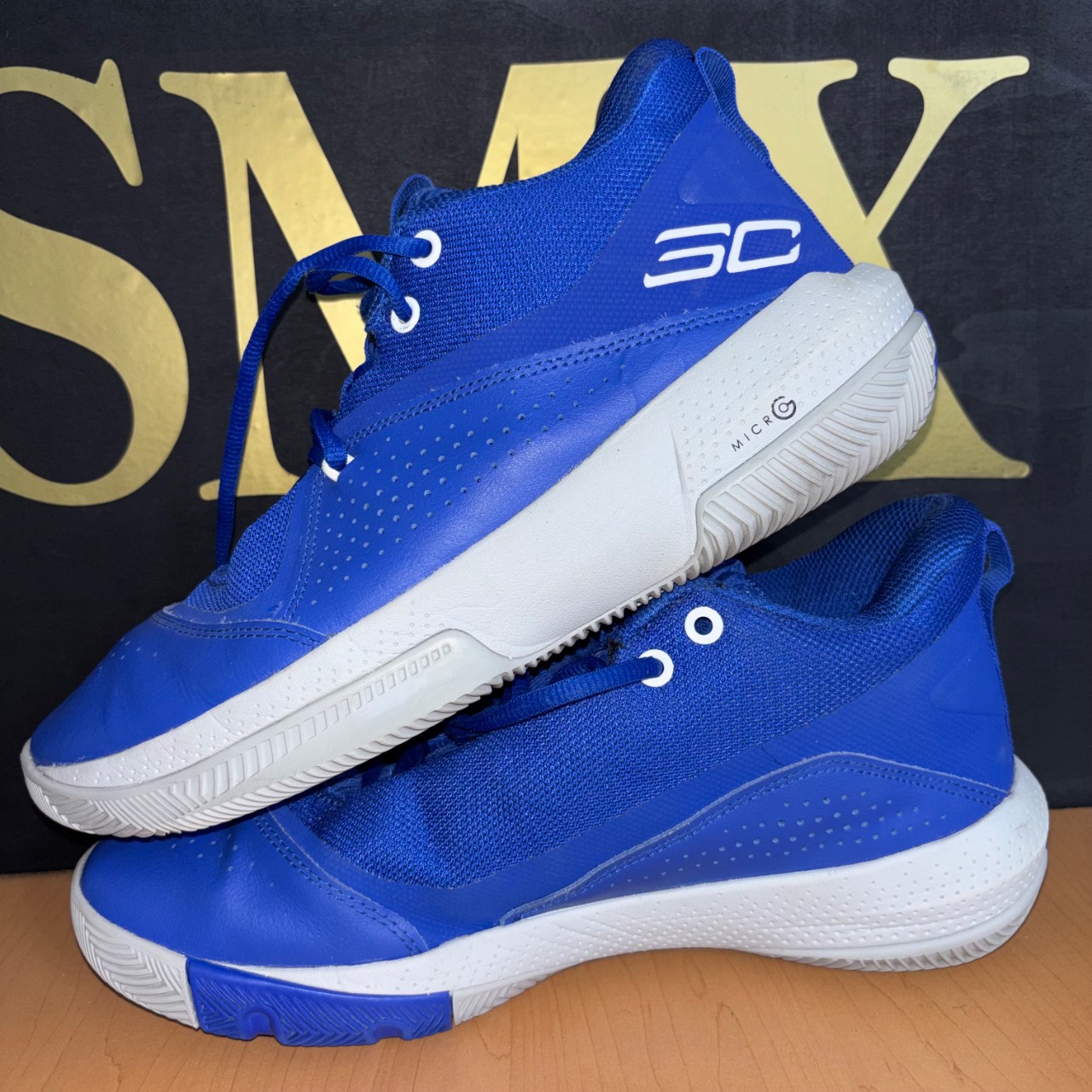 Under Armour Curry 3 Zero Azul con blanco · Foto 4