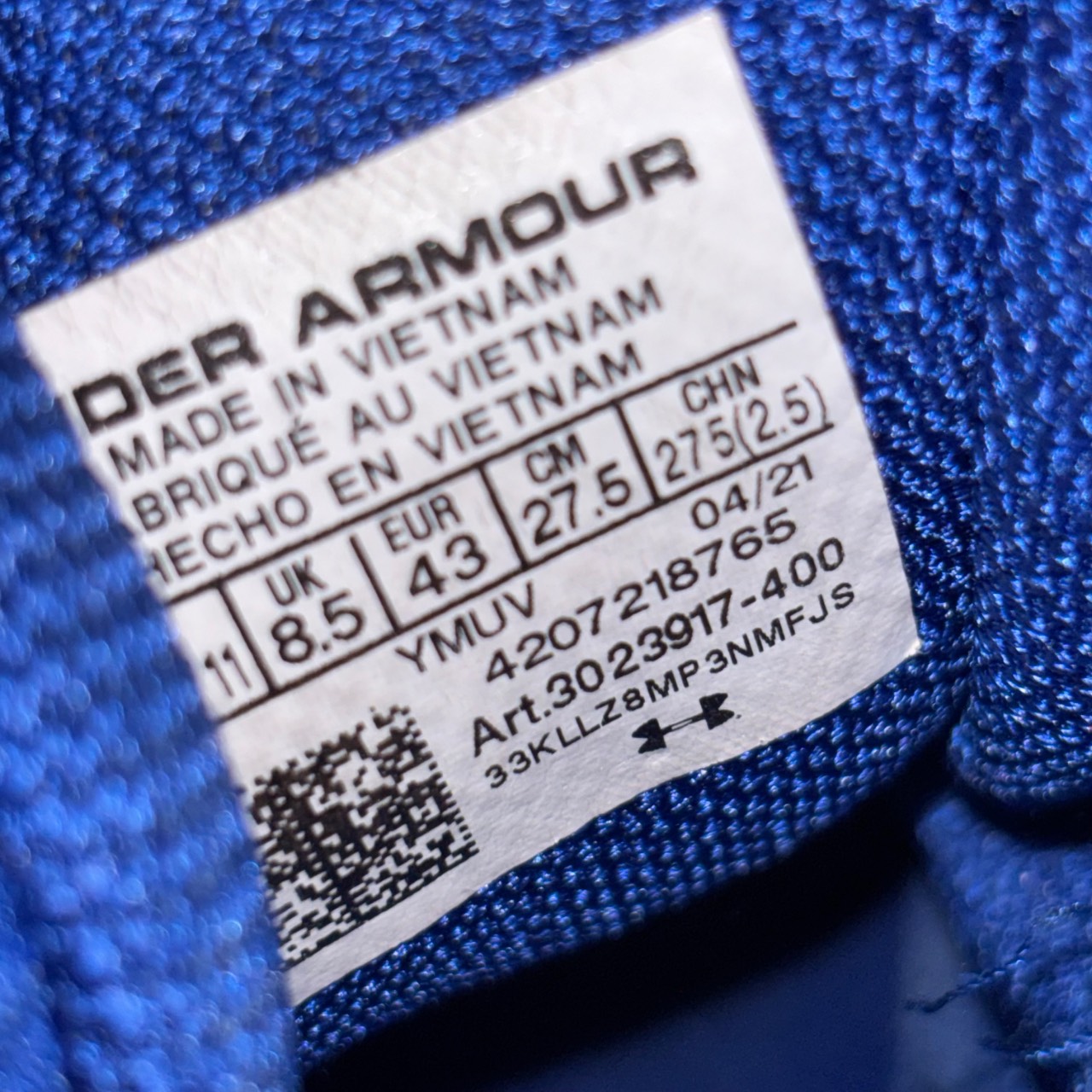 Under Armour Curry 3 Zero Azul con blanco · Foto 6