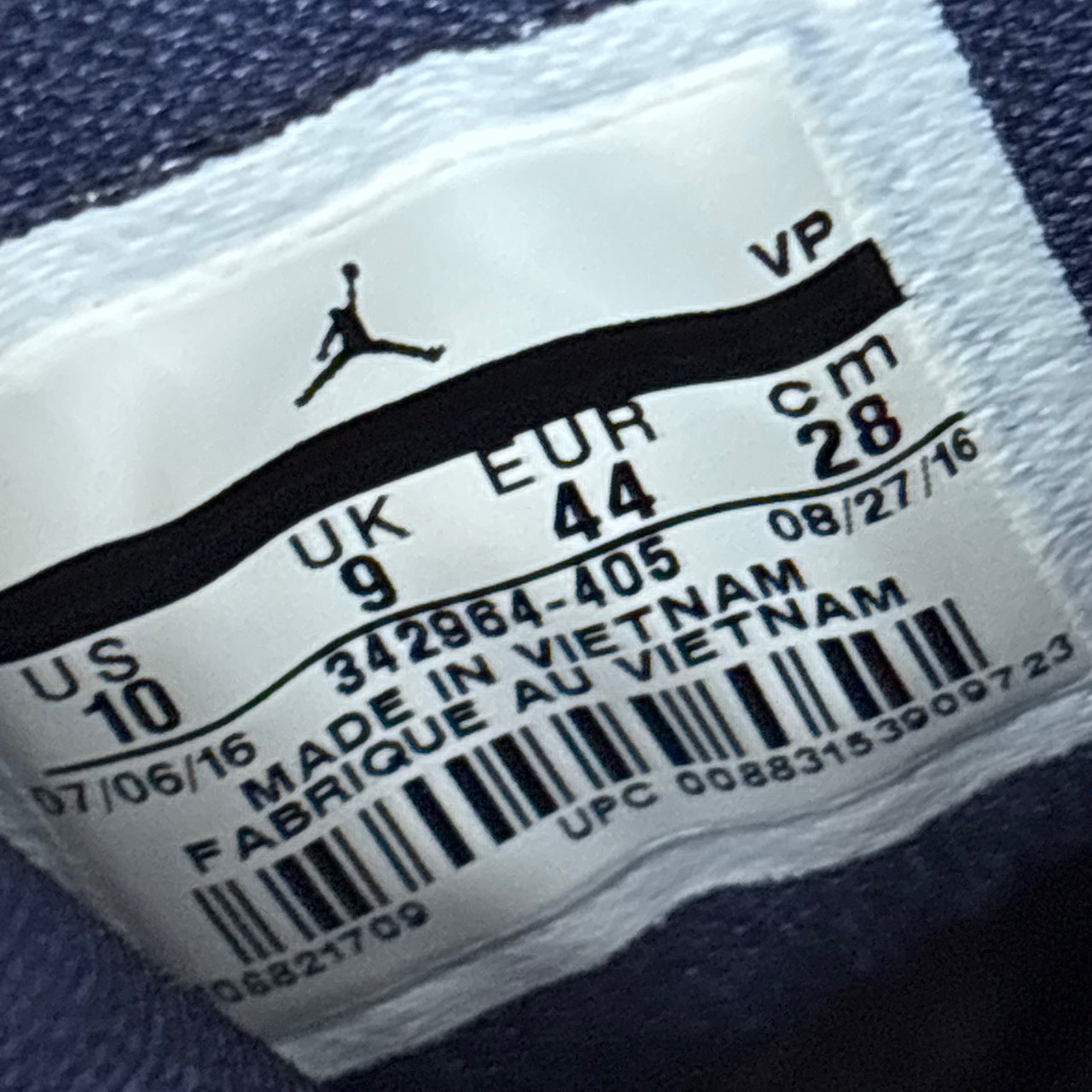 Jordan Retro 7 Negro/Azul oscuro · Foto 5