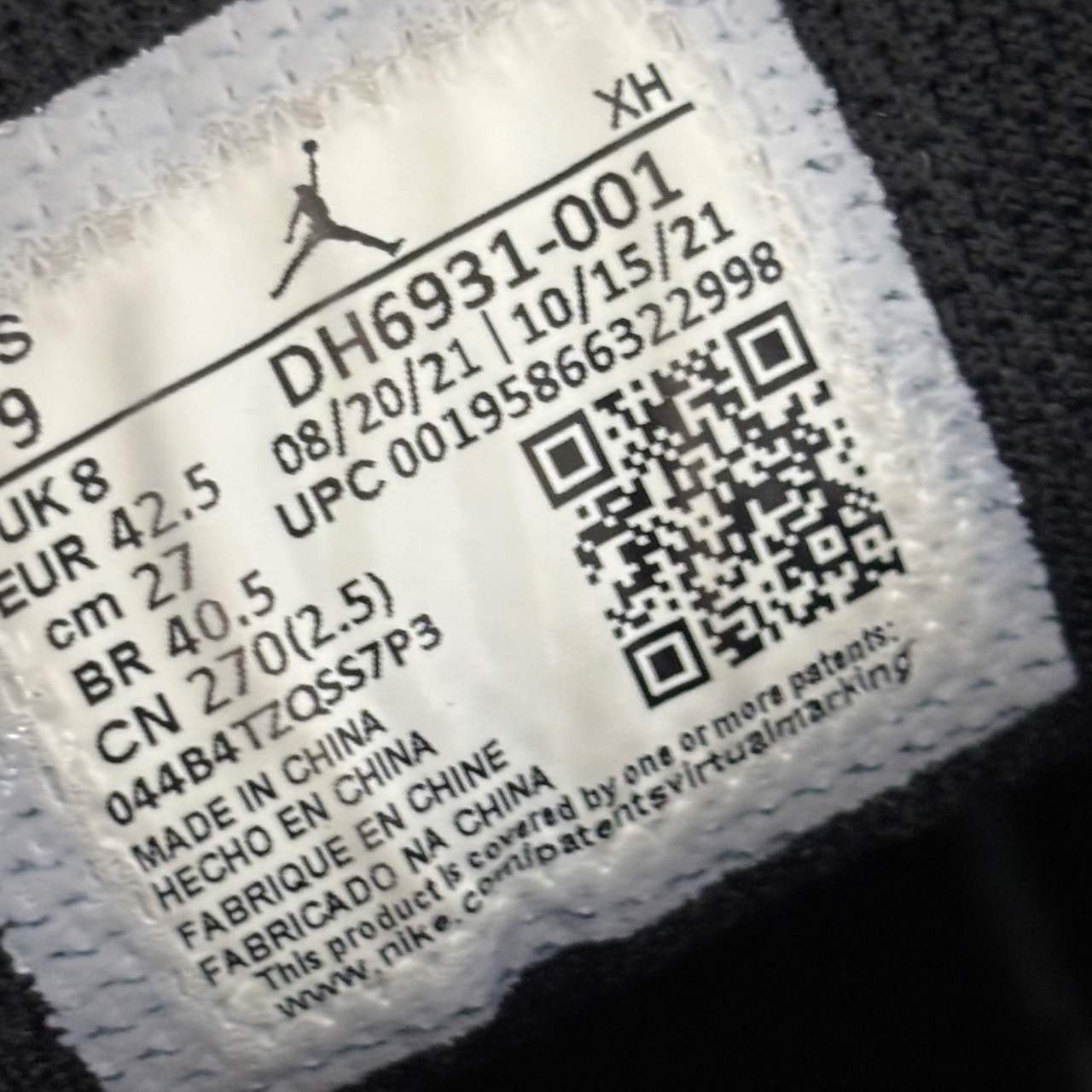 Air Jordan 1 Low OG Black White · Foto 6