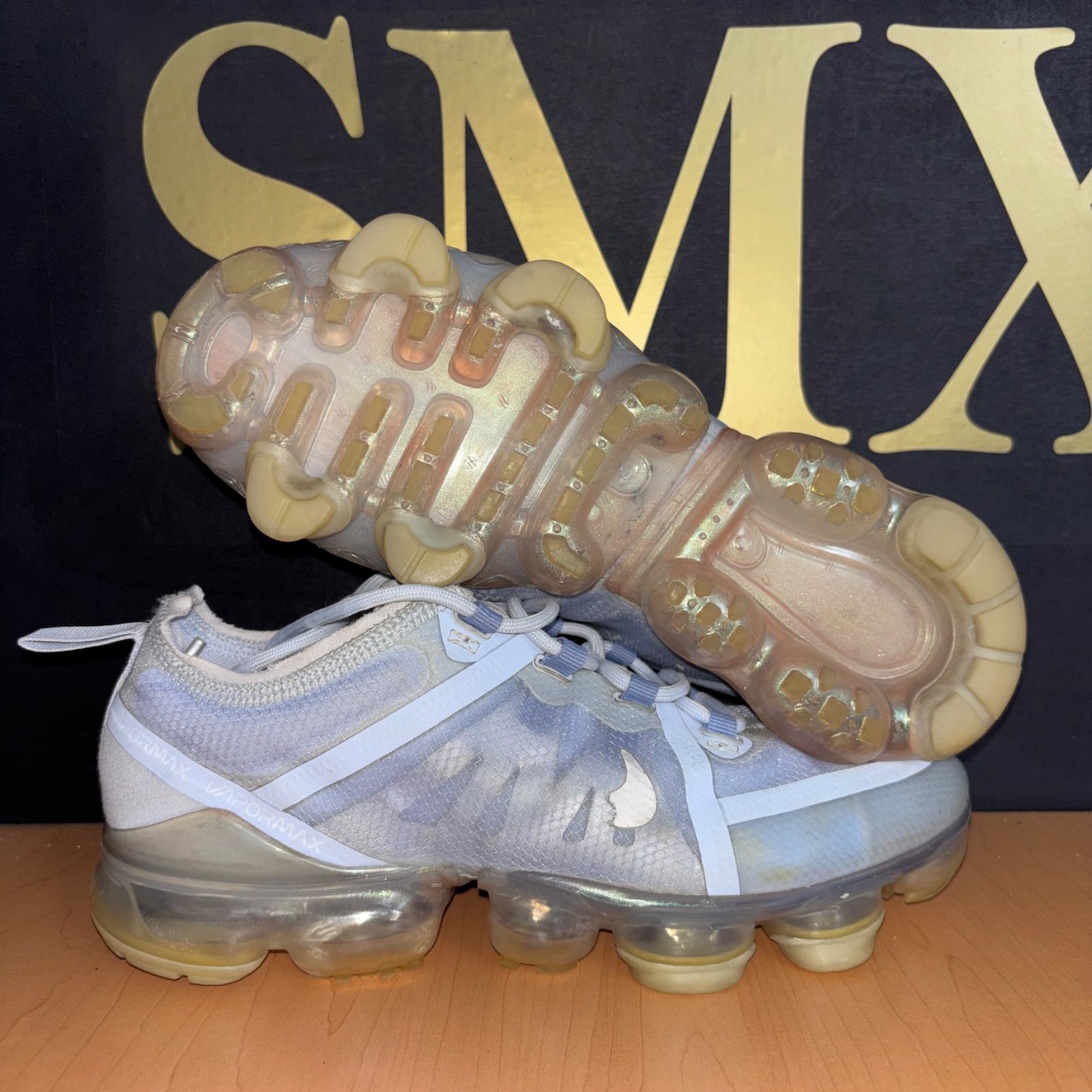 Nike Air VaporMax 2019 Blanco y gris claro · Foto 1