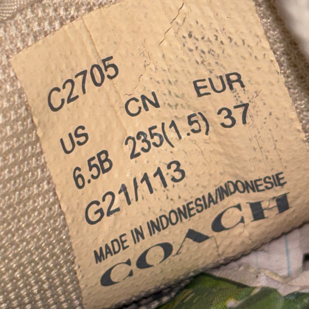 Coach C2705 beige con detalles marrón · Foto 5
