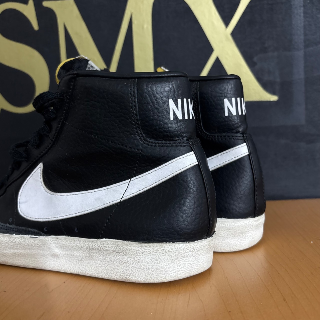 Nike Blazer Mid '77 Vintage Blanco/Negro · Foto 4