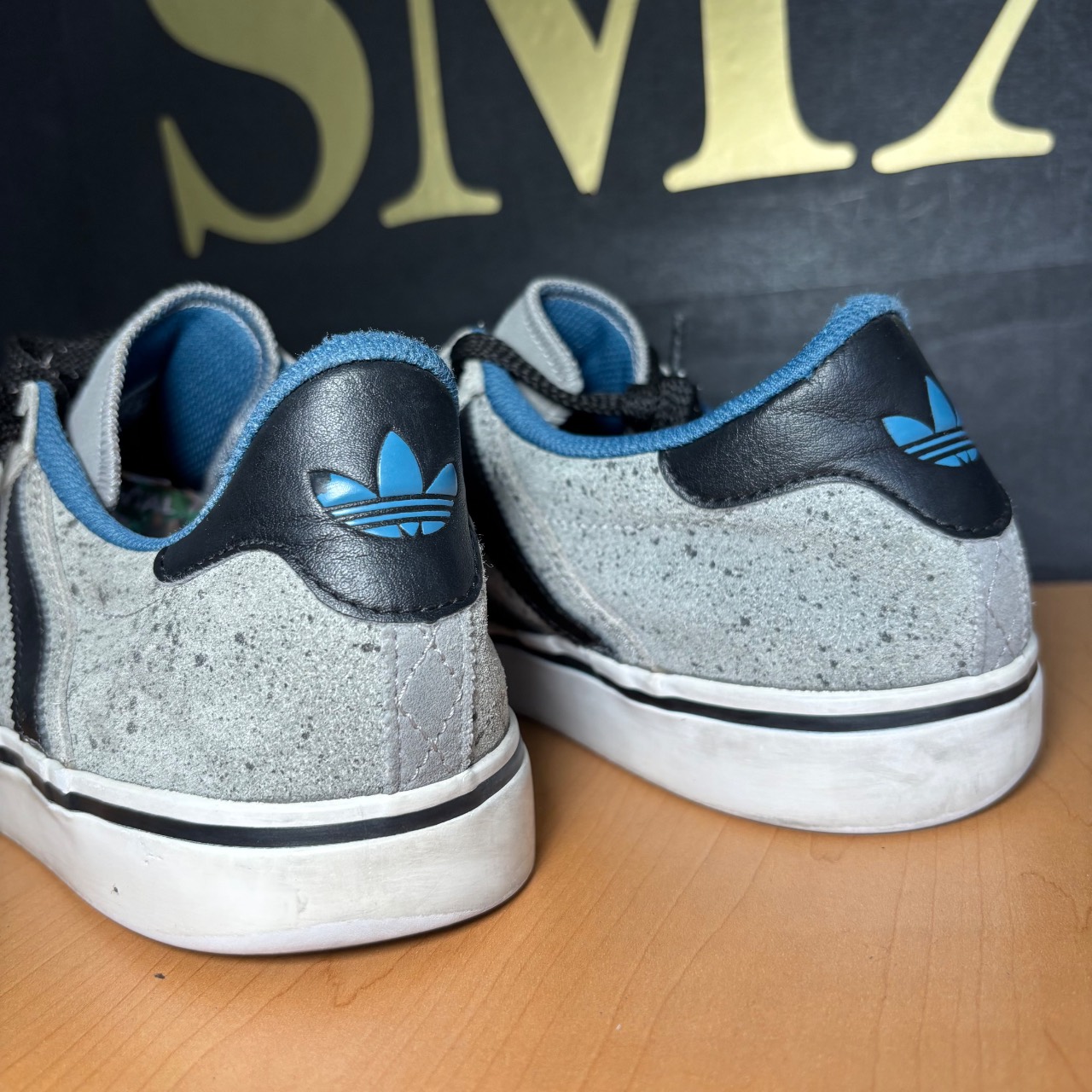 Adidas Busenitz Vulc Gris moteado con negro y azul · Foto 5