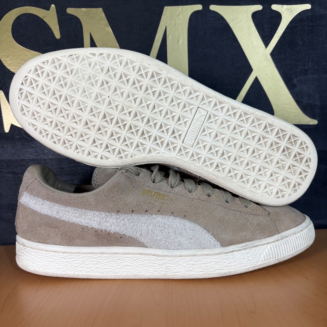 Puma Suede Classic gris claro con blanco · Foto 1