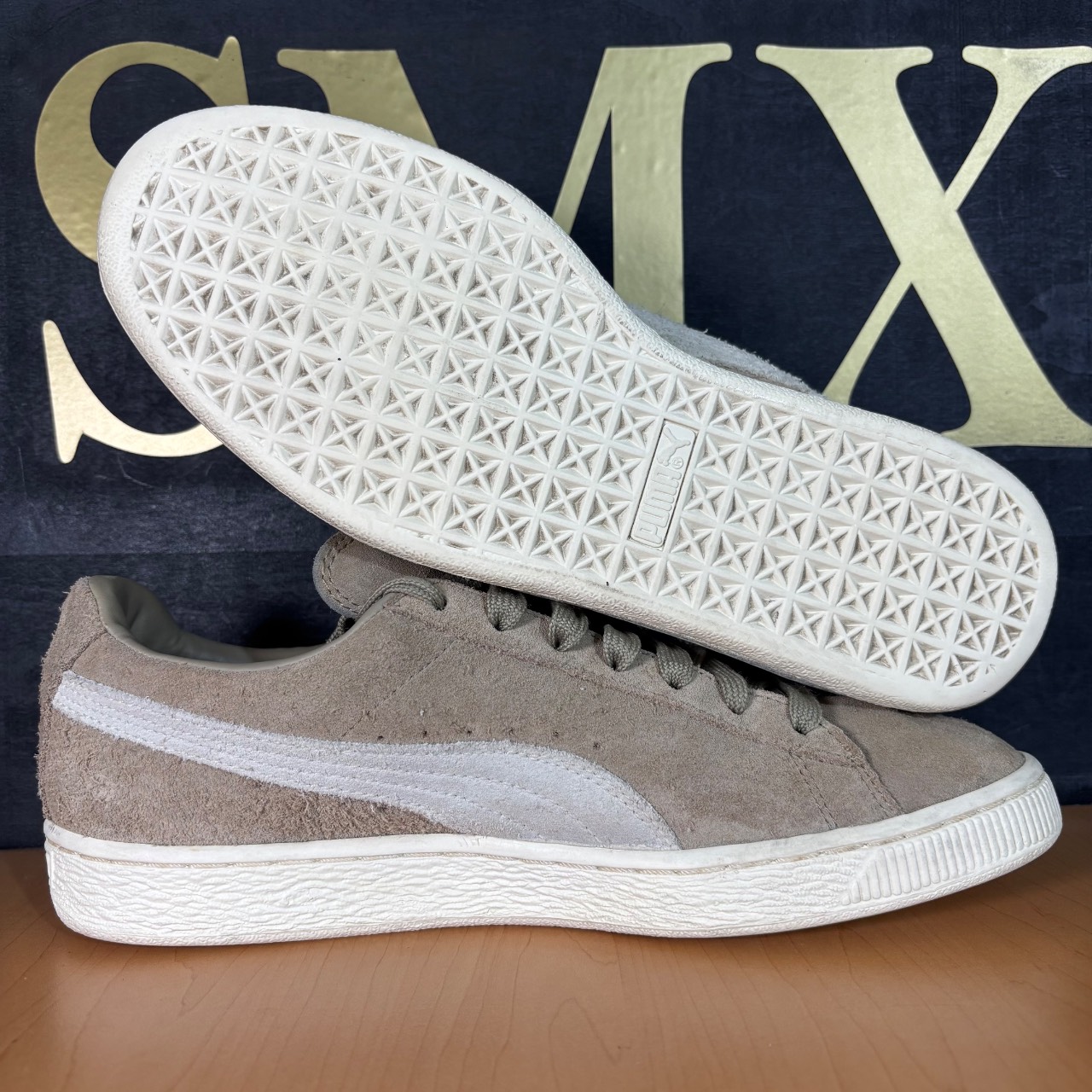 Puma Suede Classic gris claro con blanco · Foto 2