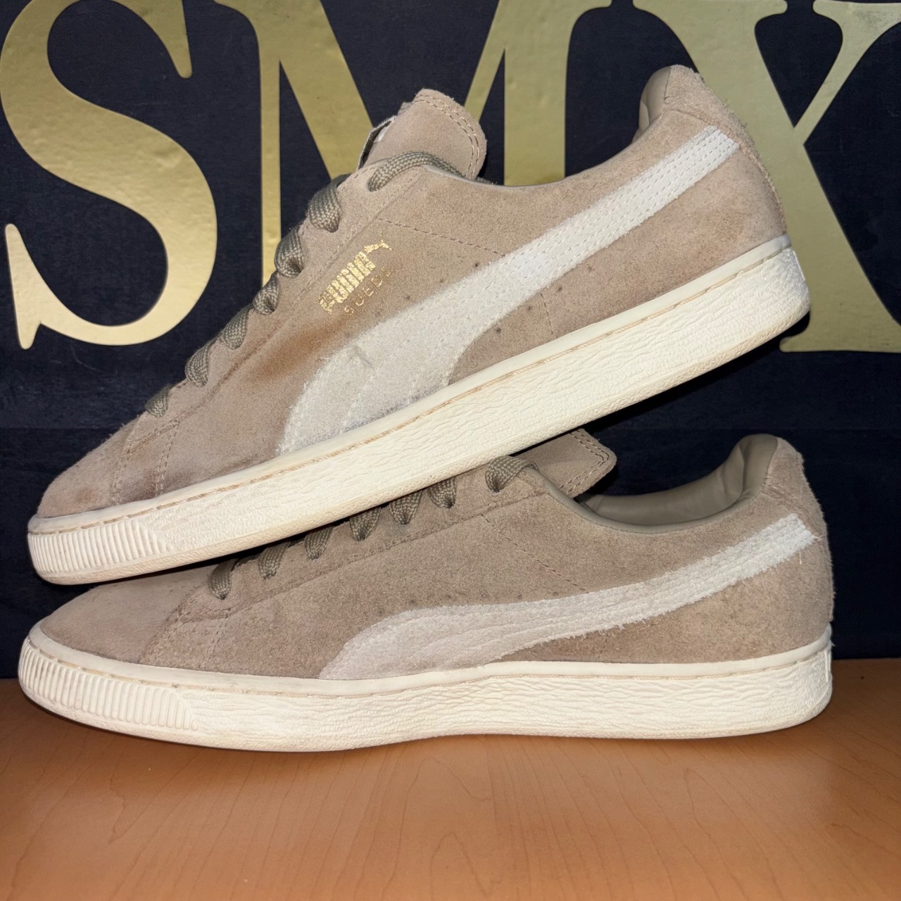 Puma Suede Classic gris claro con blanco · Foto 5