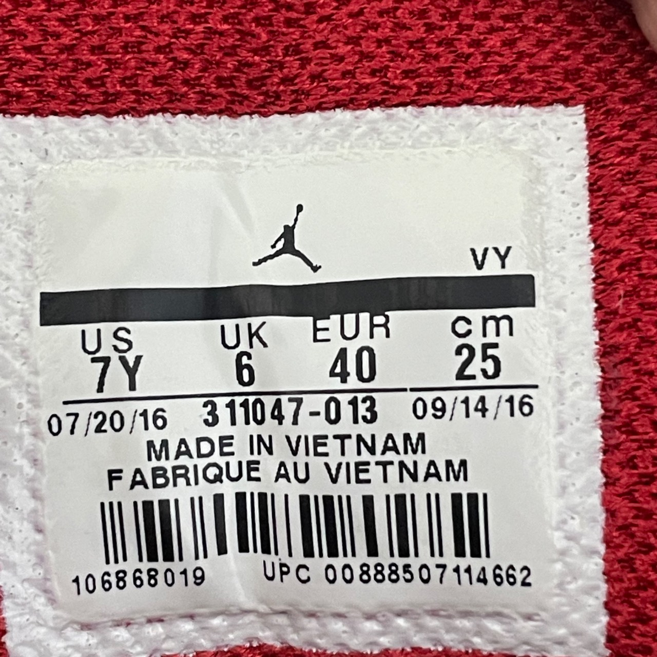 Jordan Dub Zero Black/Red 2016 (GS) · Foto 6