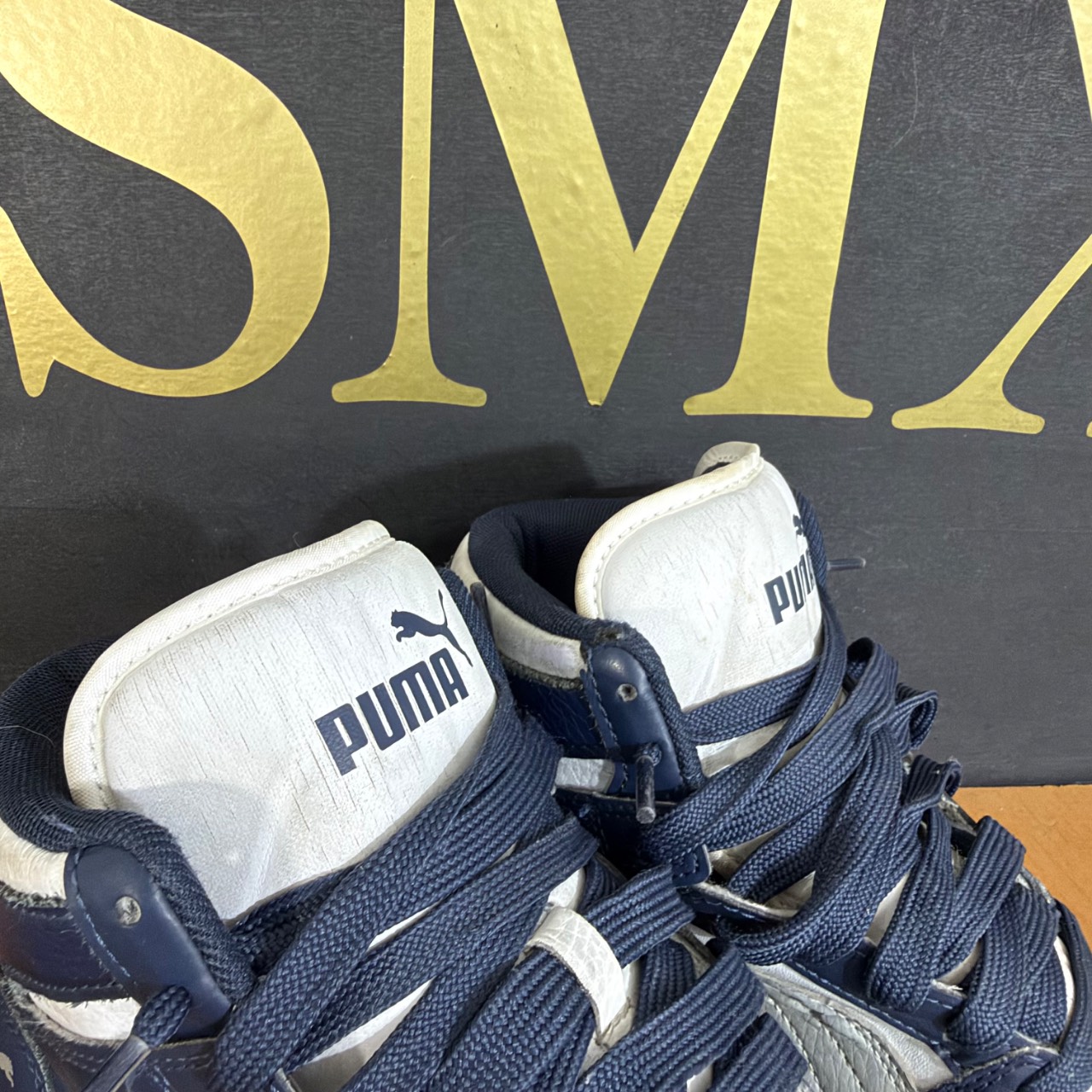 Puma Rebound LayUp Blanco, azul marino y gris · Foto 3