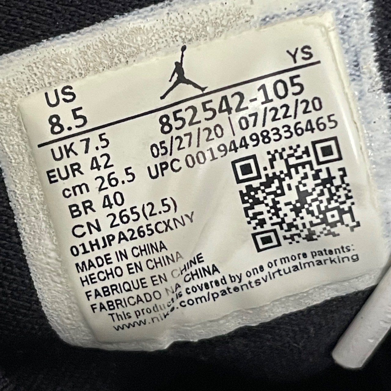 Air Jordan 1 Mid White Black Purple · Foto 5