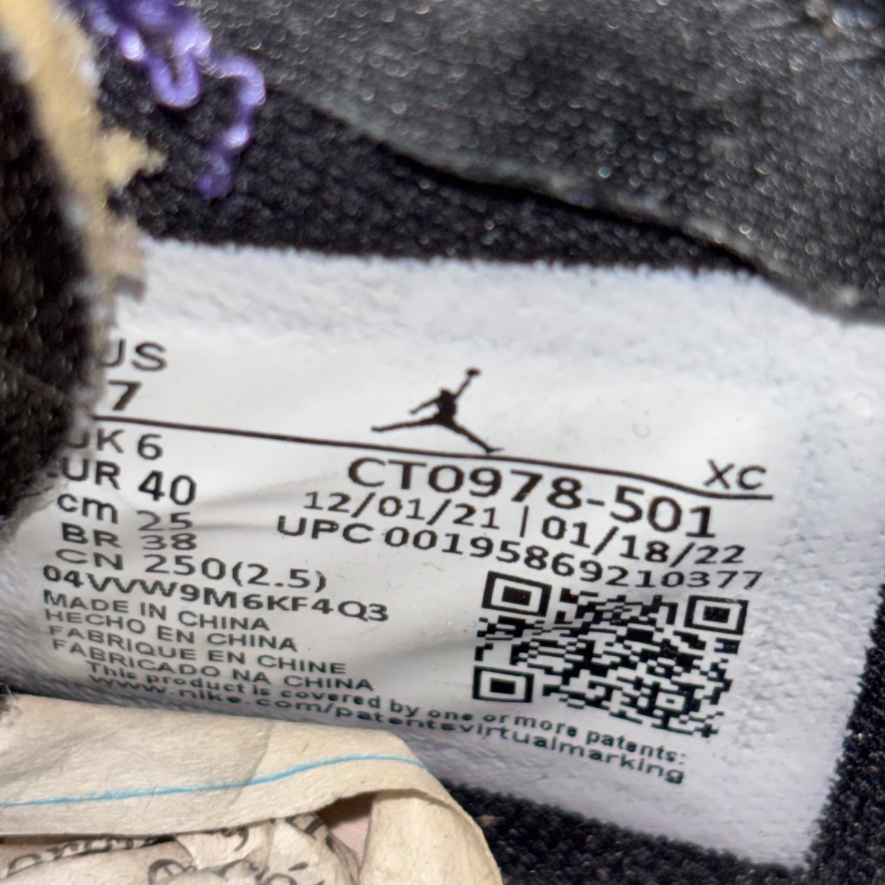 Air Jordan 1 Zoom CMFT SE Court Purple Court Purple/White-Black · Foto 6