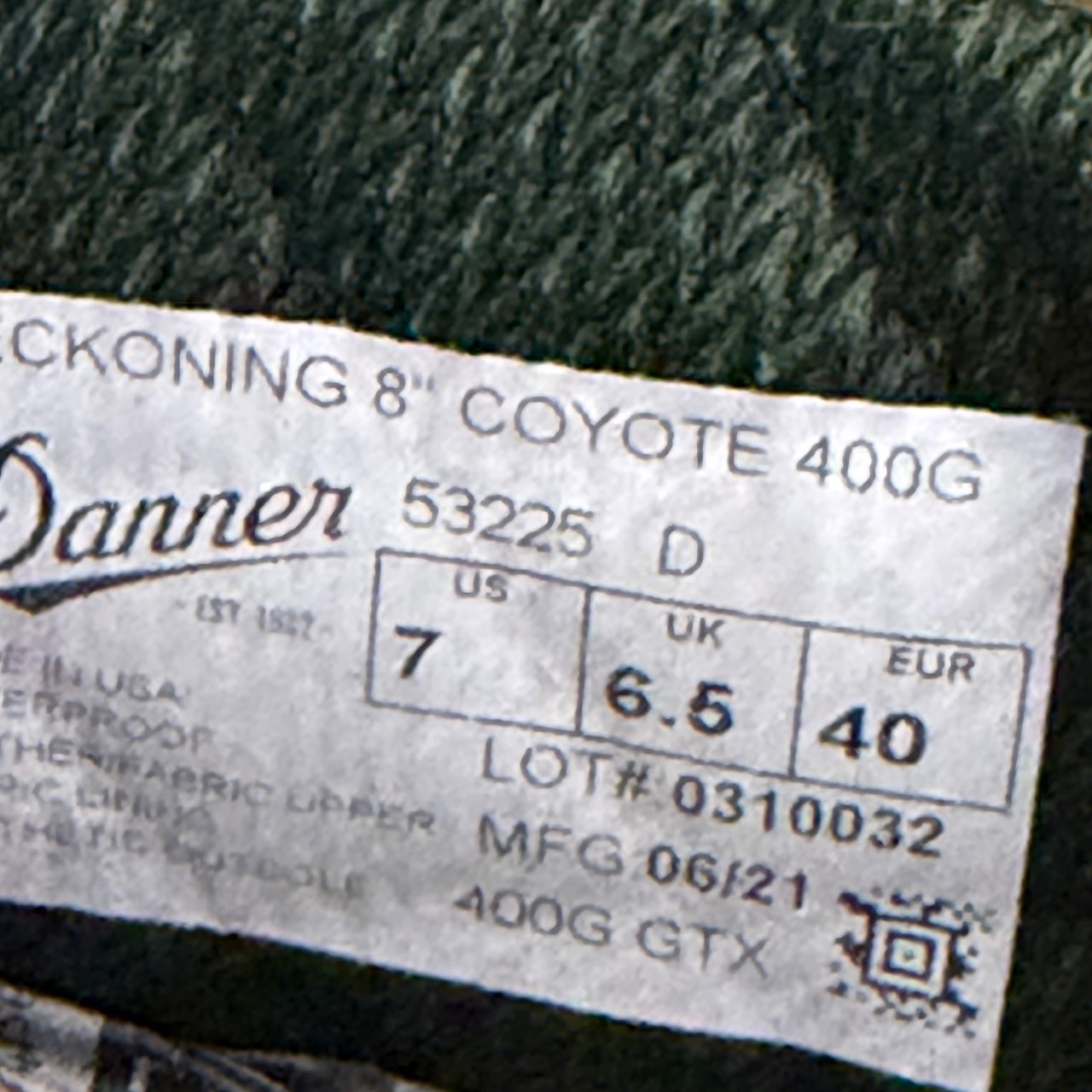 Danner Reckoning 8" Coyote 400G · Foto 5