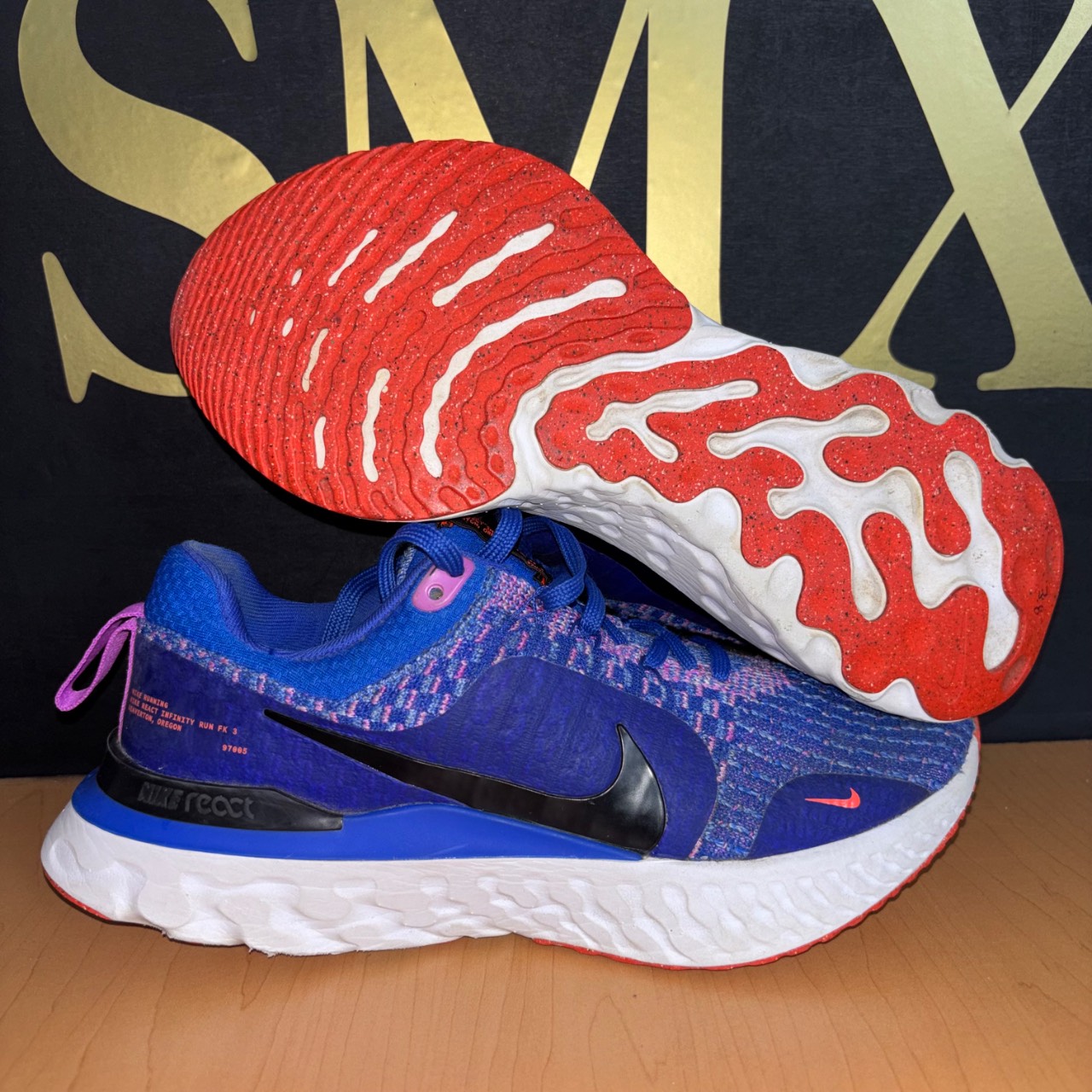 Nike React Infinity Run FK 3 azul, rosa y negro · Foto 1