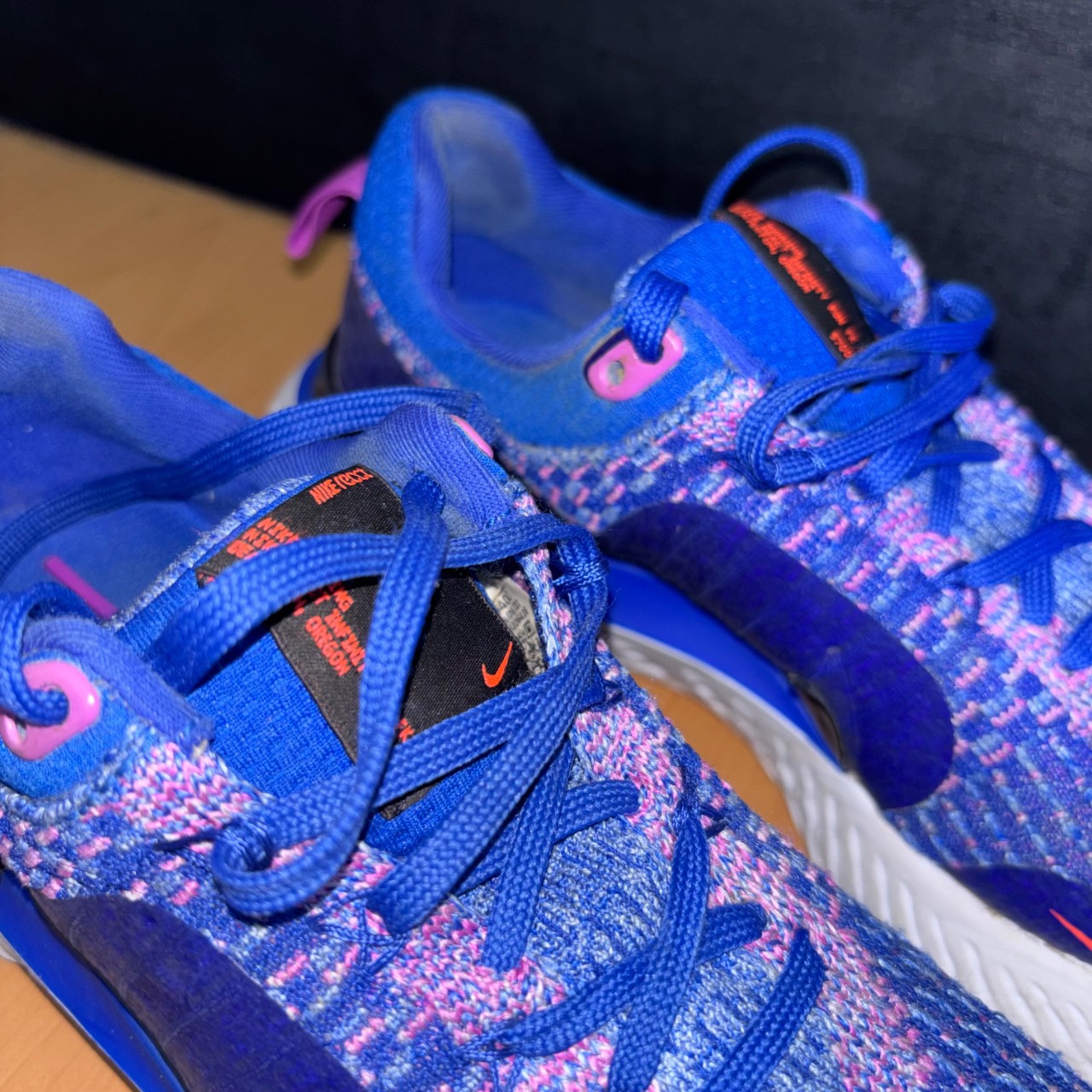 Nike React Infinity Run FK 3 azul, rosa y negro · Foto 3