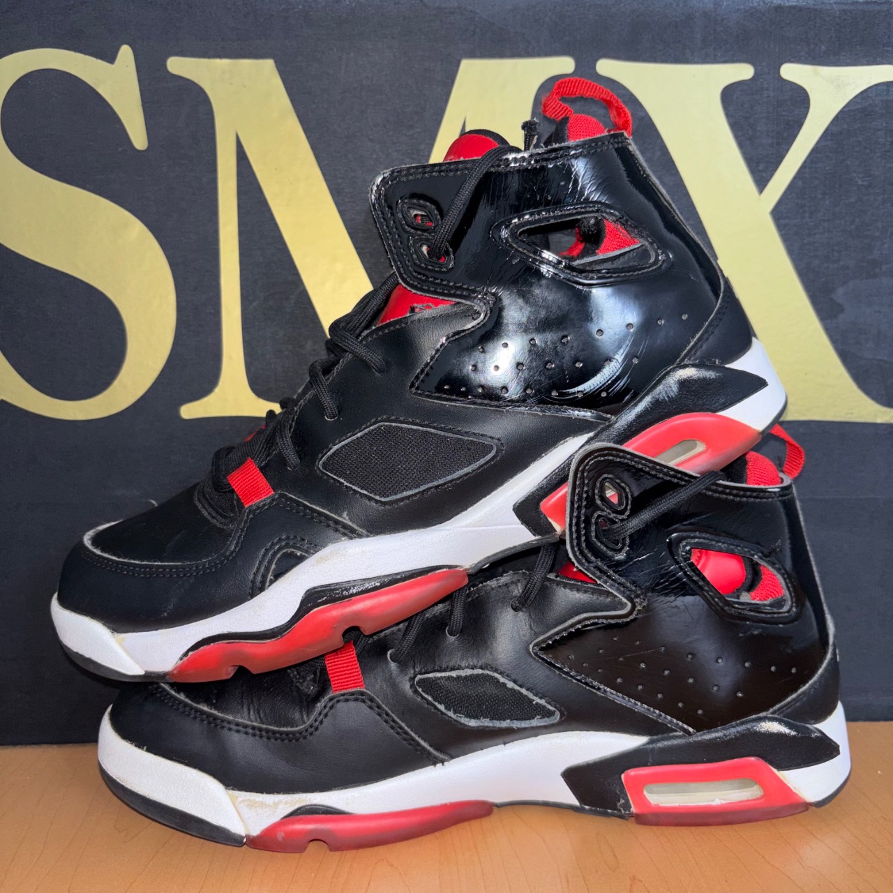 Jordan Flight Club '91 Black/White-University Red · Foto 5