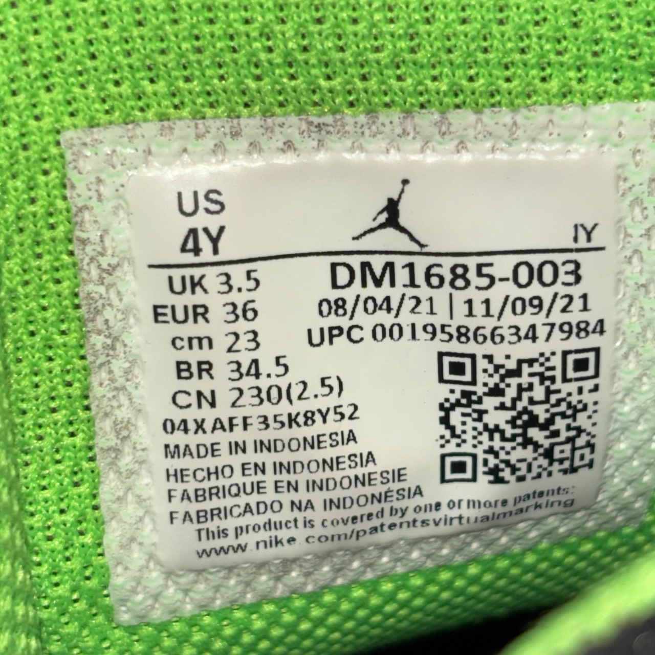 Air Jordan Electric green · Foto 5