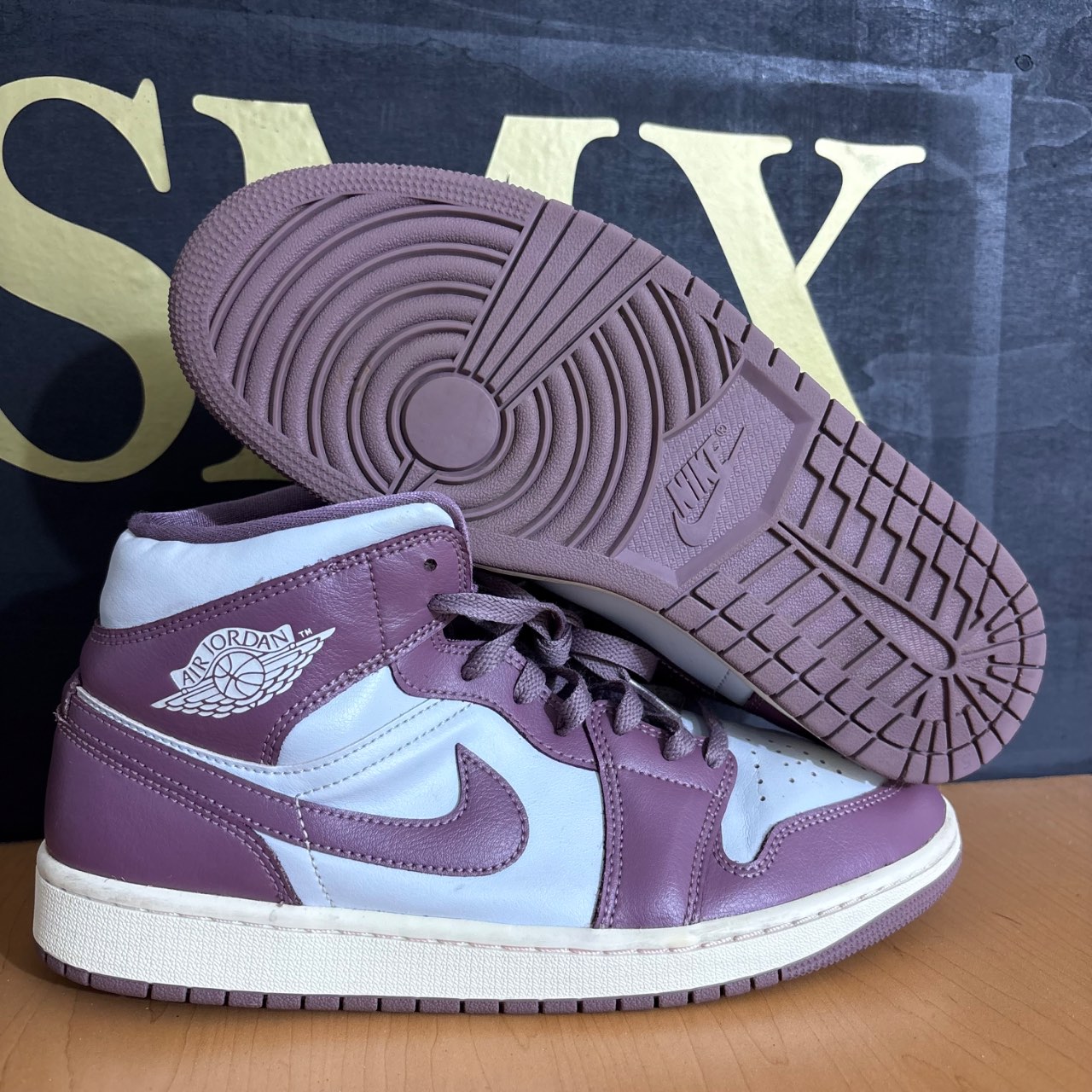 Air Jordan 1 Mid Pure Platinum/Sky J Mauve/Sail · Foto 1