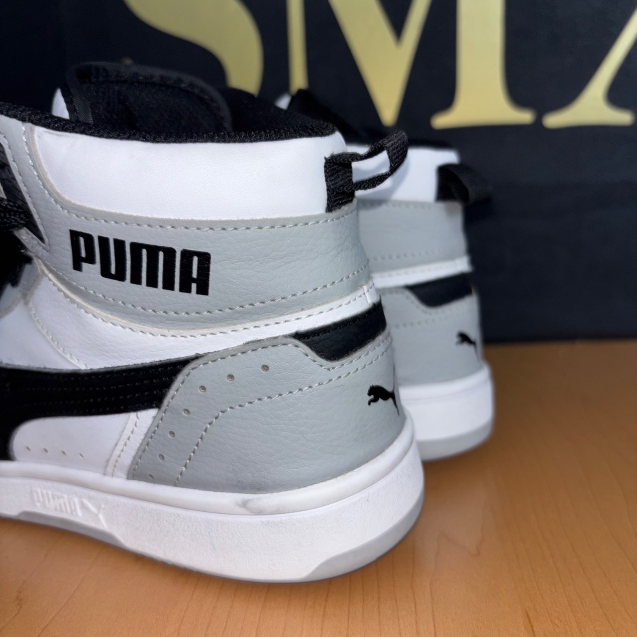 Puma Rebound LayUp Mid Puma White-Puma Black-Puma Team Gold · Foto 4