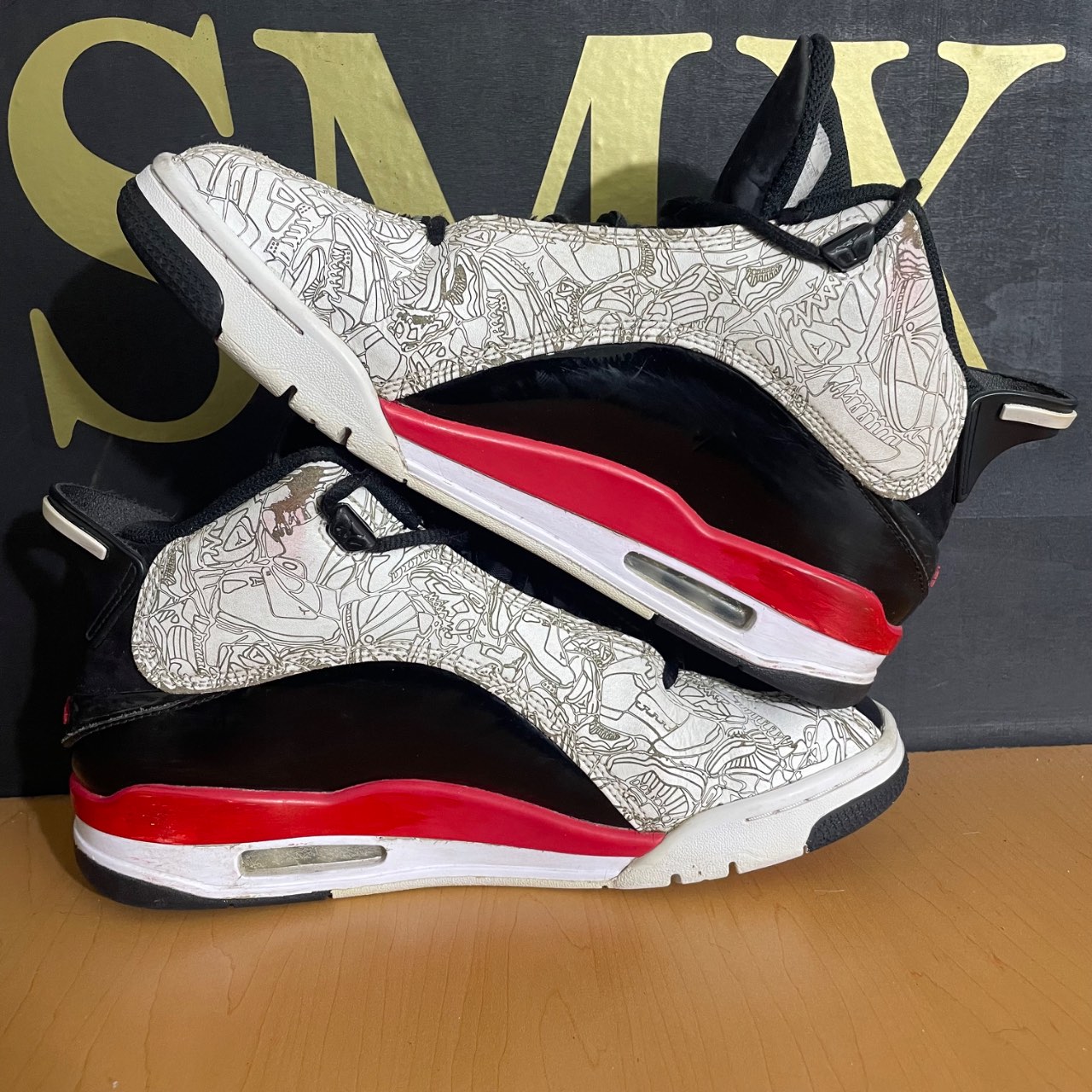 Jordan Dub Zero White/Varsity Red-Black · Foto 3