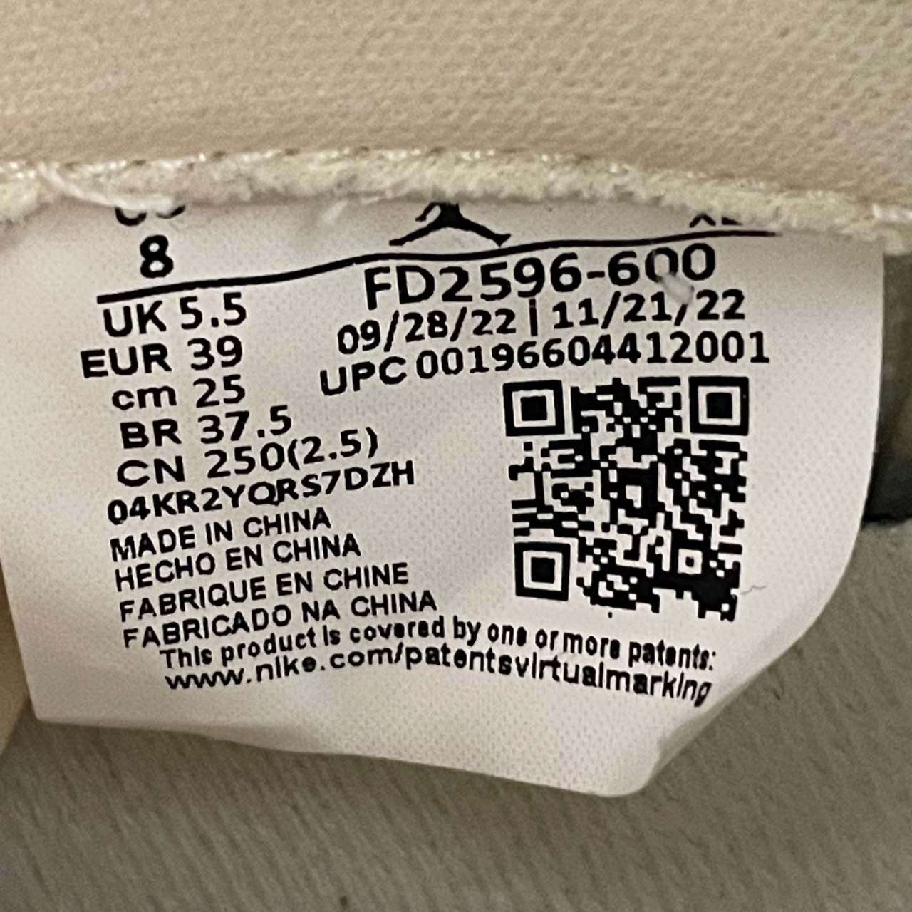 Air Jordan 1 Retro High OG Washed Pink · Foto 6